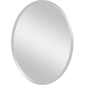 Spancraft 24" X 48" Inch Oval Frameless Bevel Wall Mirror