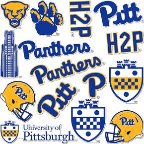 Desert Cactus University of Pittsburgh Stickers Vinyl Decal Laptop Water Bottle Car Scrapbook (Type A)