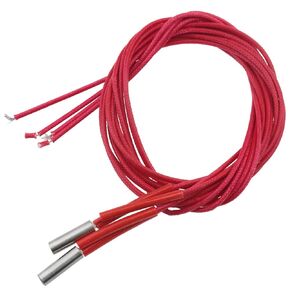 Lovelysp 24V 40W 620 Heating Tube 6x20mm Cartridge Heater 3D Printer Heater with 1m Wire 2PCS