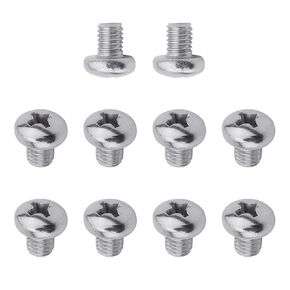 MroMax M5-0.8x6mm Pan Head Phillips Machine Screws 304 Stainless Steel Metric Cross Head Screws Bolts Fasteners Fully Threaded Silver Gray 50Pcs