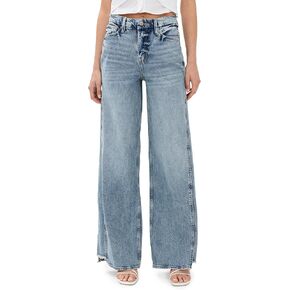 Good American Women's Good Skate Step Insert Outseam Jeans in Saudi Arabia