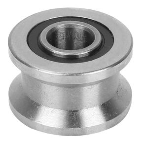 1PC Deep U Flat Bottom Bearing Track Roller Wheel Stainless Steel Pulley Rail Ball Rolling Bearing 8x22.5x14.5mm