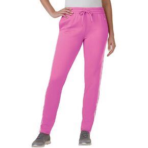 Womens Casual Drawstring Striped Track Pant with Pockets