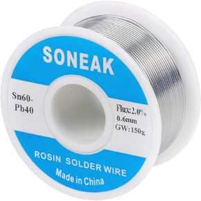 60/40 Tin Lead Solder With Rosin Core For Electrical Soldering 1.0mm 50g