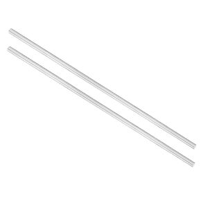 uxcell Aluminum Solid Round Rod Lathe Bar 10mm x 500mm for DIY Craft Tool 2 Pcs