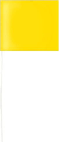 Plain Fluorescent Pink Vinyl Marking Flag - 4″ x 5″ with 18" Plastic Staff - Case of 100 in Saudi Arabia