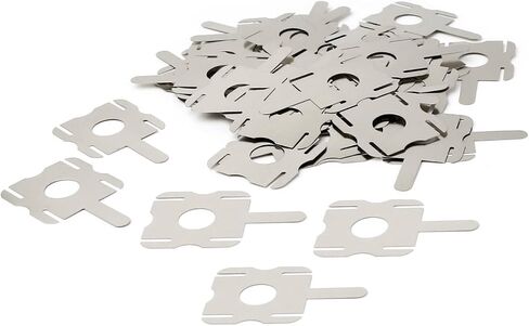 100pcs 2P H type T type Nickel Plated Steel Strips Sheet Soldering Tabs for DIY 18650 Lithium Battery Pack, Battery Connector Tab Battery Cell Spot Welding Welder (T type) in Saudi Arabia