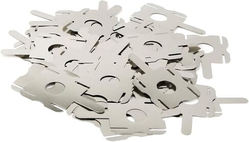 100pcs 2P H type T type Nickel Plated Steel Strips Sheet Soldering Tabs for DIY 18650 Lithium Battery Pack, Battery Connector Tab Battery Cell Spot Welding Welder (T type) in Saudi Arabia