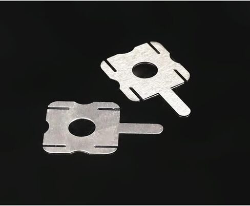100pcs 2P H type T type Nickel Plated Steel Strips Sheet Soldering Tabs for DIY 18650 Lithium Battery Pack, Battery Connector Tab Battery Cell Spot Welding Welder (T type) in Saudi Arabia