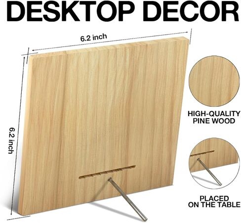 علامة مكتب ديكور خشبية ملهمة، تذكيرات صغيرة تحفيزية، لافتة خشبية للمكتب، رف طاولة لتزيين المنزل والمكتب وغرفة النوم 6.3 × 6.3 بوصة in Kuwait
