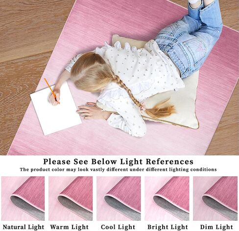 Runner Rug Entry Rug Carpet Runners for Hallway 6ft Non Slip Bathroom Rugs Washable Rugs Modern Area Rug Kitchen Mat Abstract Rug Throw Rugs Stain Resistant Entryway Rugs Indoor Rug 2'x6' Pink in Saudi Arabia