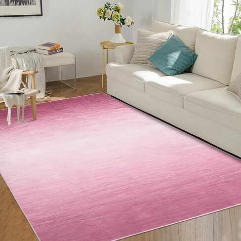 Runner Rug Entry Rug Carpet Runners for Hallway 6ft Non Slip Bathroom Rugs Washable Rugs Modern Area Rug Kitchen Mat Abstract Rug Throw Rugs Stain Resistant Entryway Rugs Indoor Rug 2'x6' Pink in Saudi Arabia