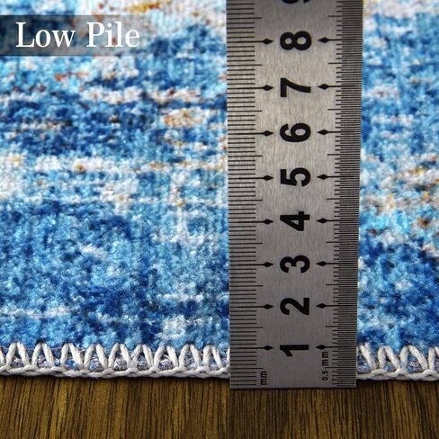 GlowSol Small Area Rug 2x3 Washable Entryway Rug Modern Abstract Indoor Mat Low Pile CarpetNon Slip Non Shedding Fluffy Rug for Bedroom Living Room Entrance, Grey in Saudi Arabia