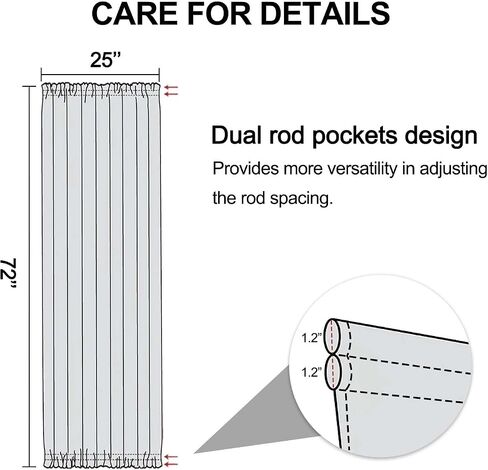 Blue Sheer Curtains for Door Window, Abstract White Semi-Transparent French Door Screen Curtains with Art Patterns for Multiple Door (25 x 72 Inch, 2 Panels) in Saudi Arabia