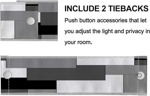 Blue Sheer Curtains for Door Window, Abstract White Semi-Transparent French Door Screen Curtains with Art Patterns for Multiple Door (25 x 72 Inch, 2 Panels) in Kuwait