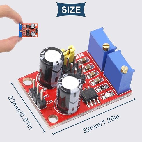 5Pcs NE555 Pulse Frequency Duty Cycle Adjustable Module Rectangular Square Wave Signal Generator Stepper Motor Driver Board Module NE555 Pulse Generator in Saudi Arabia