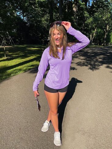 We1Fit Women's UPF 50+ Sun Shirts Long Sleeve Quarter Zip Pullover Lightweight Hiking Running Workout Tops in Saudi Arabia