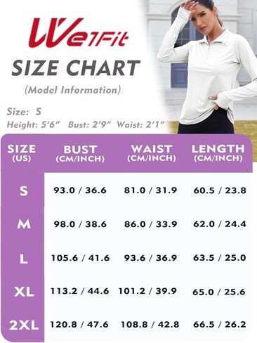 We1Fit Women's UPF 50+ Sun Shirts Long Sleeve Quarter Zip Pullover Lightweight Hiking Running Workout Tops in Saudi Arabia