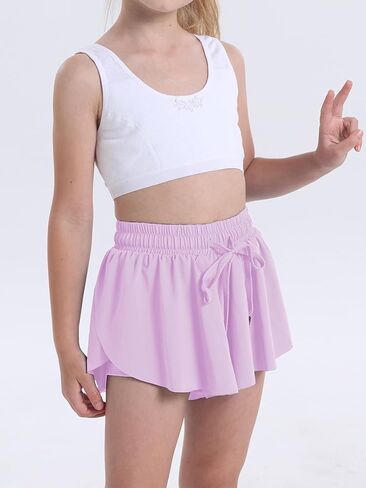 2 Pack Toddler Butterfly Shorts Girls Flowy Shorts Dance Cheer Shorts in Saudi Arabia