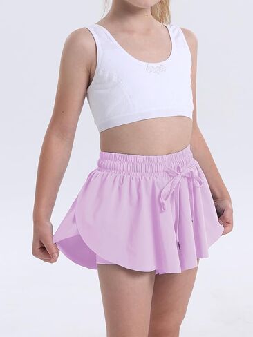 2 Pack Toddler Butterfly Shorts Girls Flowy Shorts Dance Cheer Shorts in Saudi Arabia
