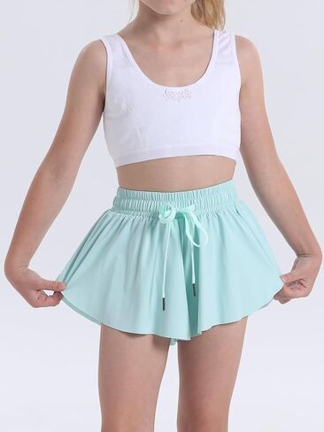 2 Pack Toddler Butterfly Shorts Girls Flowy Shorts Dance Cheer Shorts in Saudi Arabia