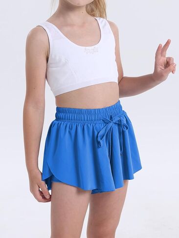 2 Pack Toddler Butterfly Shorts Girls Flowy Shorts Dance Cheer Shorts in Saudi Arabia