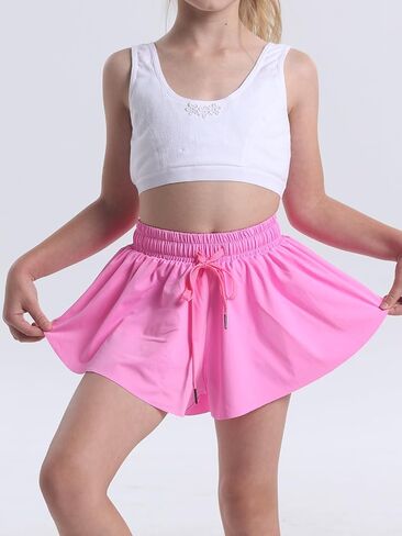 2 Pack Toddler Butterfly Shorts Girls Flowy Shorts Dance Cheer Shorts in Saudi Arabia