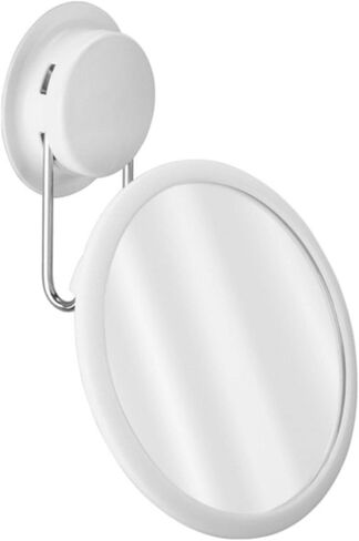 Fogless Shower Mirror, 360 Rotable Bath Mirror Stainless Steel Make Up Mirror Detachable Wall Hanging Mirror for Bathroom (Size:145 x 201x74mm) in Saudi Arabia