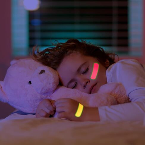 240 Pcs Kids Bandage Glow in The Dark Bandage Colored Adhesive Flexible Fabric Bandages Neon Waterproof Breathable Bandages for Kids Children Minor Cuts Scrapes and Wounds in Saudi Arabia