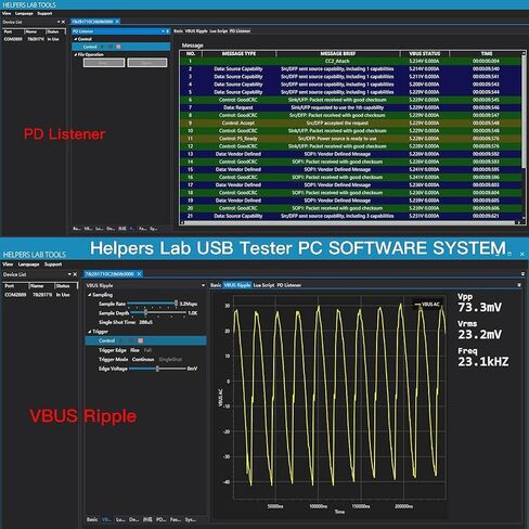USB السلطة متر USB 3.1 تستر رقمي متعدد فاحص الحالي كاشف جهد Lua معالجة البيانات تيار مستمر 26 فولت 6A PD 2.0/3.0 QC 2.0/3.0/4.0 PPS VOOC FCP SSCP AFC الزناد وبرامج الكمبيوتر in Kuwait