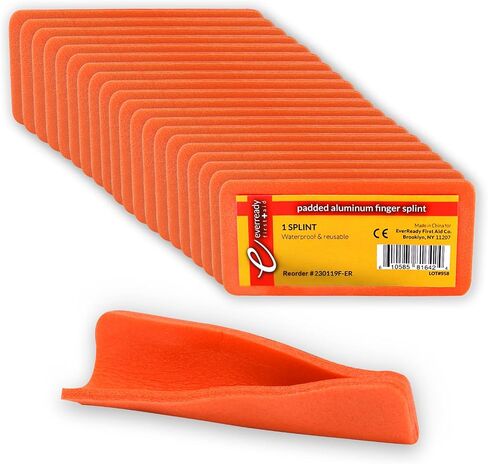Ever Ready First Aid Padded Aluminum Finger Splints 4" x 2" - 10 Pack in Saudi Arabia