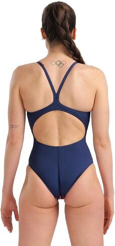 ARENA Women's Performance Marbled Light Drop Back Swimsuit in Saudi Arabia