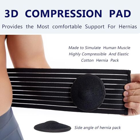 Umbilical Hernia Belt for Men and Women - Abdominal Support Binder with Compression Pad - Navel Ventral Epigastric Incisional and Belly Button Hernias Surgery Prevention Aid in Saudi Arabia