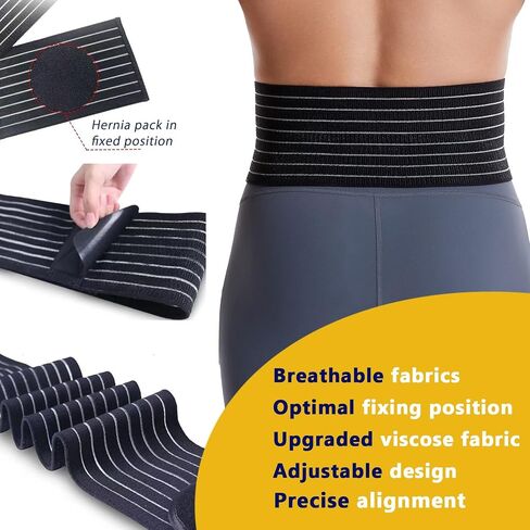 Umbilical Hernia Belt for Men and Women - Abdominal Support Binder with Compression Pad - Navel Ventral Epigastric Incisional and Belly Button Hernias Surgery Prevention Aid in Saudi Arabia