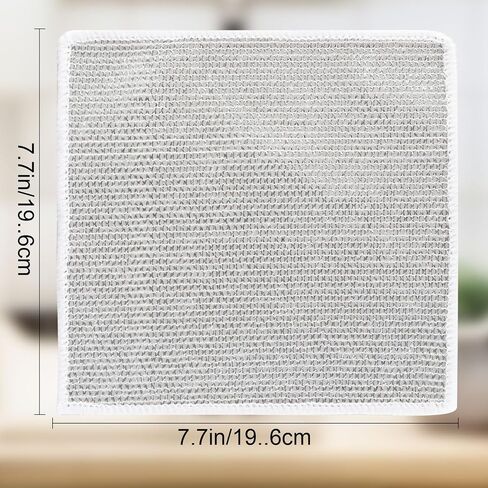 10PCS Non-Scratch Wire Dishcloth,Multipurpose Wire Dish Washing Rags,Wire Cleaning Cloth for Wet and Dry,Wire Dish Towels for Dishes,Sinks,Counters,Stove Tops in Saudi Arabia