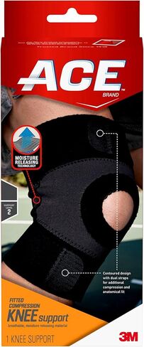 دعم الركبة المضغوط من ACE، ضمان الرضا، مقاس كبير in Kuwait