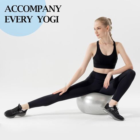 Pilates Socks with Grips Yoga Socks Grippy Socks for Women Non Slip for Barre,Workout 3 Pairs in Saudi Arabia