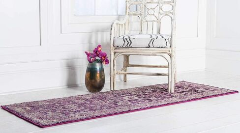 Unique Loom Penrose Collection Area Rug - Krystle (5' 1" x 8' Rectangle, Purple/ Ivory) in Saudi Arabia
