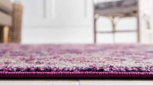 Unique Loom Penrose Collection Area Rug - Krystle (5' 1" x 8' Rectangle, Purple/ Ivory) in Saudi Arabia