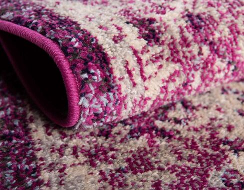 Unique Loom Penrose Collection Area Rug - Krystle (5' 1" x 8' Rectangle, Purple/ Ivory) in Saudi Arabia