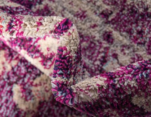 Unique Loom Penrose Collection Area Rug - Krystle (5' 1" x 8' Rectangle, Purple/ Ivory) in Saudi Arabia