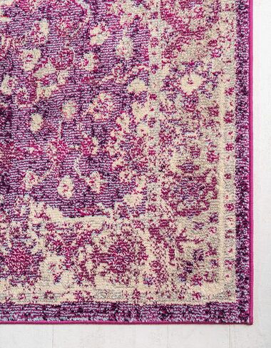 Unique Loom Penrose Collection Area Rug - Krystle (5' 1" x 8' Rectangle, Purple/ Ivory) in Saudi Arabia