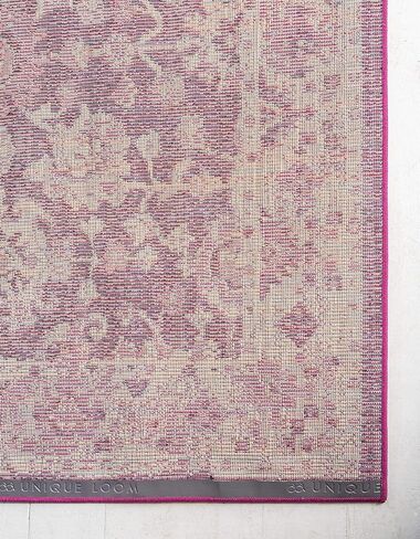 Unique Loom Penrose Collection Area Rug - Krystle (5' 1" x 8' Rectangle, Purple/ Ivory) in Saudi Arabia
