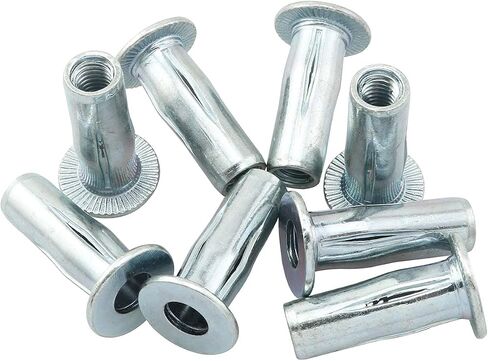 8PCS M6x 27 Steel PRE-BULBED Shank Threaded Insert Multi Grip Rivet Nut in Saudi Arabia