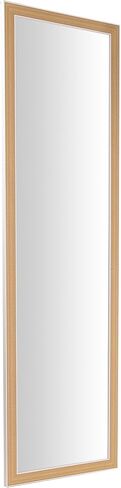 CTG Truu Design Levi Door Mirror Full Length - 48"x12", Beige - Modern Hanging Over The Door Mirror for Bedroom, Living Room, Bathroom in Kuwait