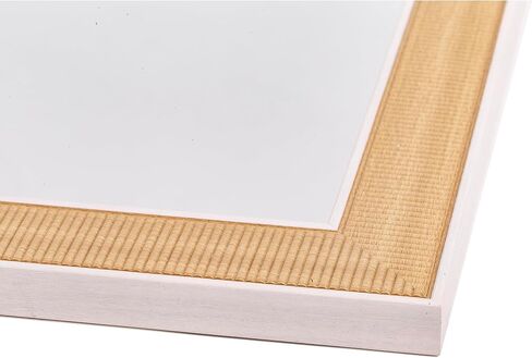 CTG Truu Design Levi Door Mirror Full Length - 48"x12", Beige - Modern Hanging Over The Door Mirror for Bedroom, Living Room, Bathroom in Kuwait