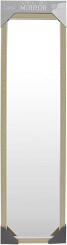 CTG Truu Design Levi Door Mirror Full Length - 48"x12", Beige - Modern Hanging Over The Door Mirror for Bedroom, Living Room, Bathroom in Kuwait