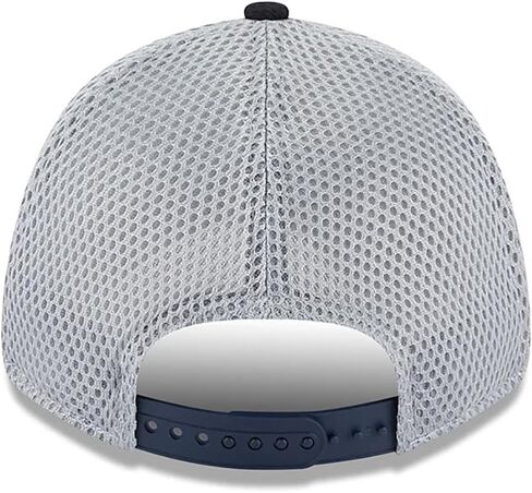 قبعة New Era NY New York Yankees 9FORTY Outline Neo Trucker قابلة للتمدد، قبعة قابلة للتعديل باللون الأسود in Saudi Arabia