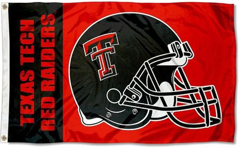 Texas Tech Large Football Helmet 3x5 College Flag in Saudi Arabia