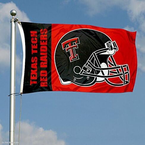 Texas Tech Large Football Helmet 3x5 College Flag in Saudi Arabia